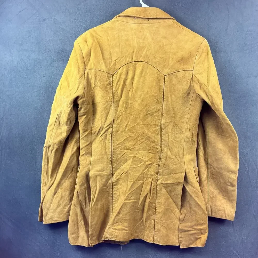Vintage 1960's Wilson's House of Suede and Leather Blazer Size Men's 36L Western